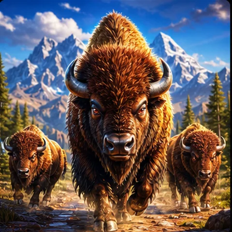 Eigenständiges Demo-Motiv für Buffalo Trail