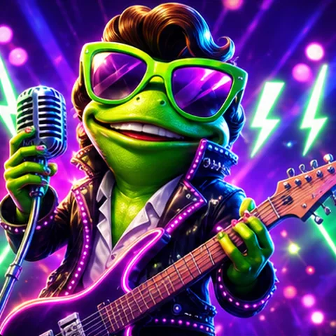 Eigenständiges Demo-Motiv für Elvis Frog TRUEWAYS